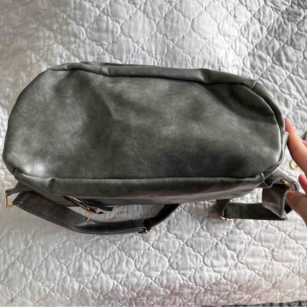 Modem + Chic Dark Gray Backpack With Removable Mu… - image 3